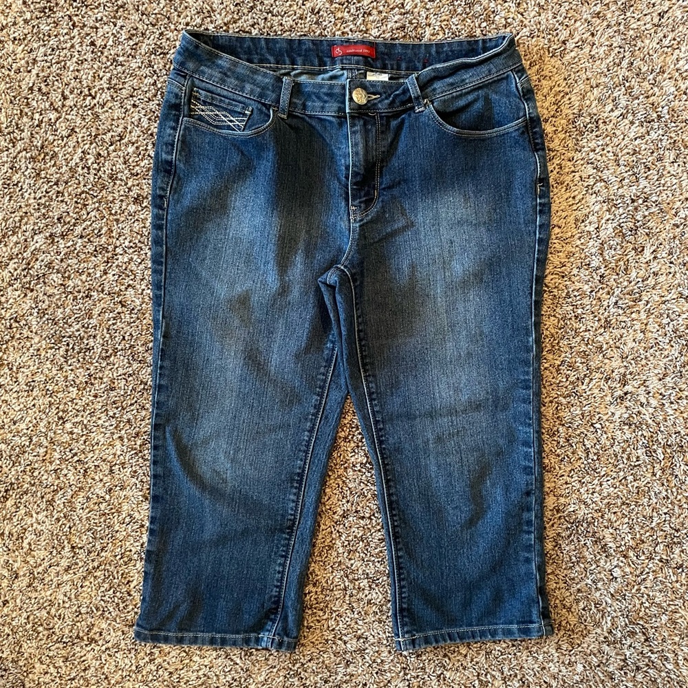 Dress Barn Capri Denim Jeans Women’s Size 10P 10 Petite Capris Cropped Pants